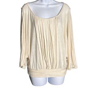 Max Studio Cream Top Size M